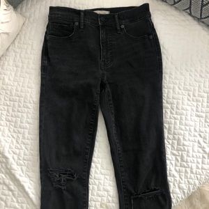 Madewell 9” high riser “skinny skinny” jean